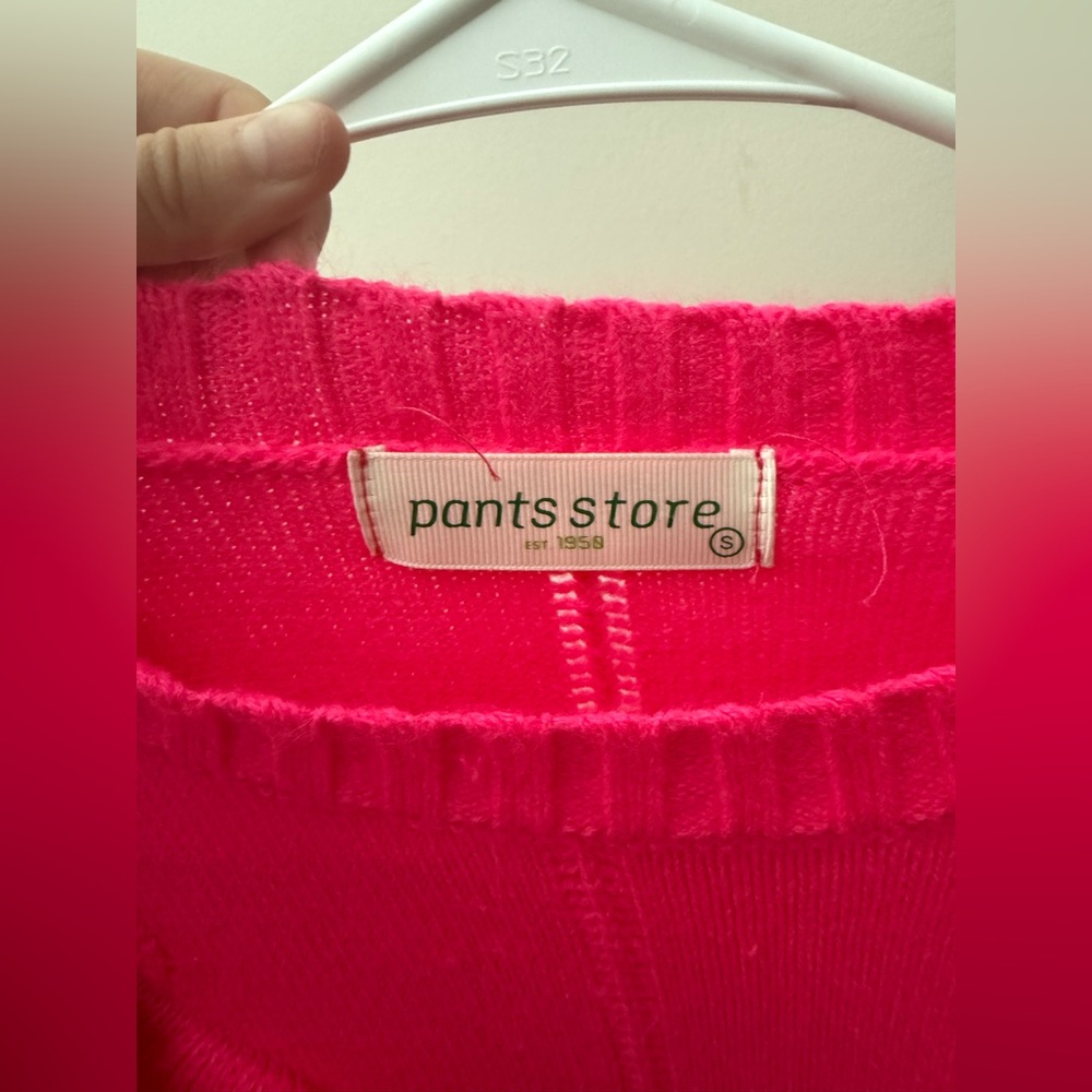 Pink Ruffle-Trim Knit Sweater - Picture 3 of 3